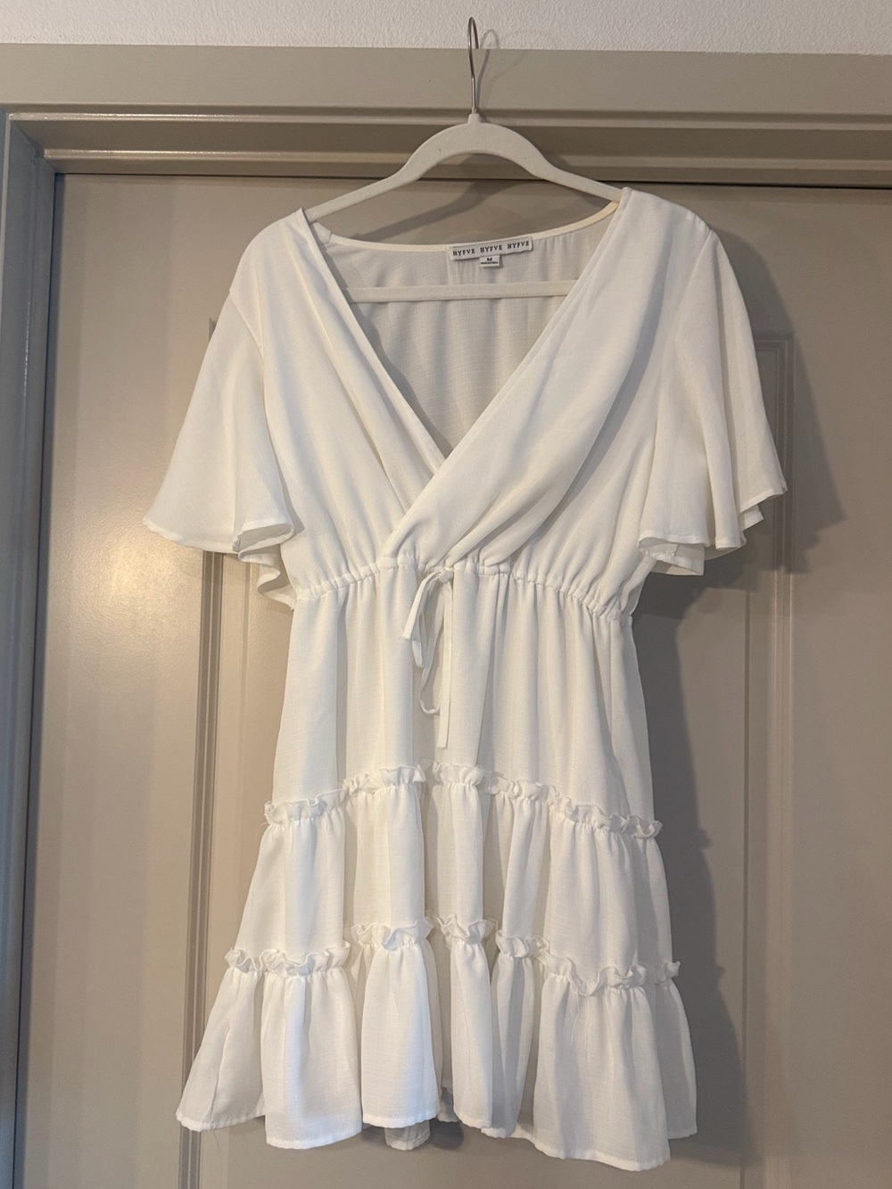 Boutique White Babydoll Dress
